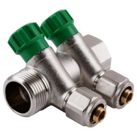 Коллектор ECO 1016 1/2х3/4G - 2-ой (под 35*) с перекрытием