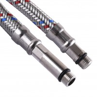 Шланг нержавіюча сталь ECO FIX М10х1/2" 0,7 м. ПАРА EPDM