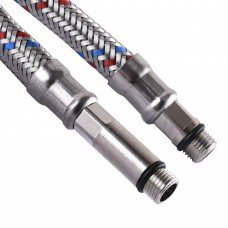 Шланг нержавеющая сталь ECO FIX М10х1/2" 0,7м. ПАРА EPDM