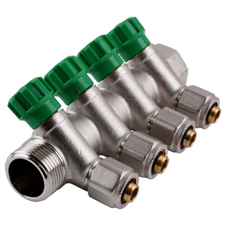 Колектор ECO 1016 1/2х3/4G - 4-ї (під 35*) з перекриттям