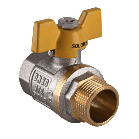 Кран шаровый прямой SOLOMON 3/4" НВ ЖБ  PN40 B1008
