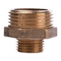 Ниппель латунь 1″ х 1/2″ Наружная-Внешняя А0513А