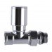 Кран вентильний прямої з американкою SOLOMON 1/2" CHROM 1875 вент
