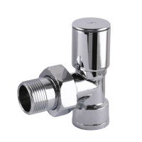 Кран вентильный угловой с американкой SOLOMON 1/2" CHROM 1845 вентельный