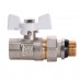 Кран шаровый прямой с американкой PROFESSIONAL QP_003 PN40 1/2" антипротечка БЕЛАЯ БАБОЧКА