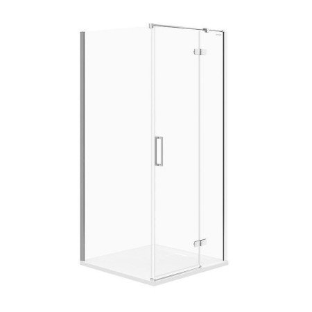 Душевая кабина угловая квадратная JOTA 90x90x195 правосторонняя прозрачное стекло