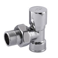 Кран вентильний кутовий з американкою SOLOMON 3/4" CHROM 1845 вент.