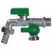 Кран шаровый поливочный двойной ARCO 1/2"x3/4"x3/4" 00472
