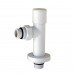 Набір Кран вентільний кутовий з американка SOLOMON LUX 1/2" 7777 (2шт.) WHITE Набір Кран вентільний кутовий з американка SOLOMON LUX 1/2" 7777 (2шт.) WHITE