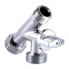 Кран кульовий з притискною гайкою ARCO CONECTA 1/2"х1/2"х3/4" 280020