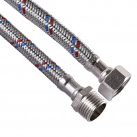 Шланг нержавіюча сталь ECO FIX 1/2"х1/2" НВ 1,2 м. EPDM