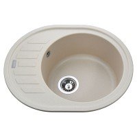 Гранитная мойка ARNO слоновая кость 620х500