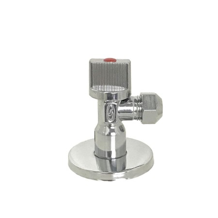 Кран шаровый угловой с цангой SOLOMON 1/2"х3/8" A7032
