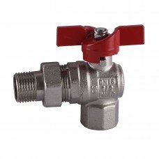 Кран кульовий кутовий з американкою SELBA 1/2" SL1543