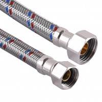 Шланг нержавеющая сталь SOLOMON 3/8"х1/2" ВВ 0,2м. HS30