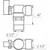 Кран кульовий кутовий для пральної машини SOLOMON 1/2"х1/2" A7072