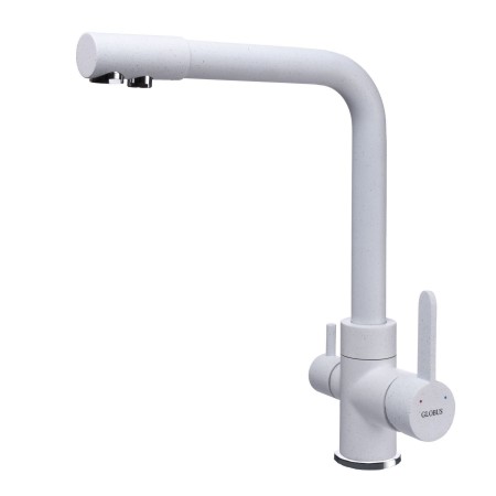 Змішувач для кухні під осмос Globus Lux GLLR-0444-7-WHITE