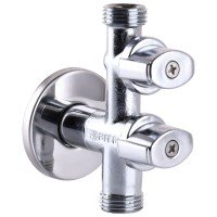 Кран кульовий кутовий подвійний ARCO 1/2"х1/2"х1/2" COMB15MAC