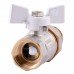Кран кульовий прямої з американкою PROFESSIONAL QP_003 PN40 1" антипротечка БІЛИЙ МЕТЕЛИК Кран кульовий прямої з американкою PROFESSIONAL QP_003 PN40 1" антипротечка БІЛИЙ МЕТЕЛИК