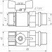 Кран кульовий прямої з американкою PROFESSIONAL QP_003 PN40 1" антипротечка БІЛИЙ МЕТЕЛИК Кран кульовий прямої з американкою PROFESSIONAL QP_003 PN40 1" антипротечка БІЛИЙ МЕТЕЛИК