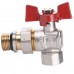 Кран шаровый угловой с американкой WATERVALVE Q003 1/2" NV-V124 1/2" BH