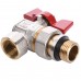 Кран шаровый угловой с американкой WATERVALVE Q003 1/2" NV-V124 1/2" BH