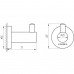 Гачок одинарний Globus Lux SS 8411 Гачок одинарний Globus Lux SS 8411