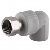 Угольник с накидной гайкой Vsplast PPR ф20х1/2” ** 2019
