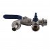 Кран шаровый поливочный двойной SELBA 1/2"x3/4"x3/4" SL4086