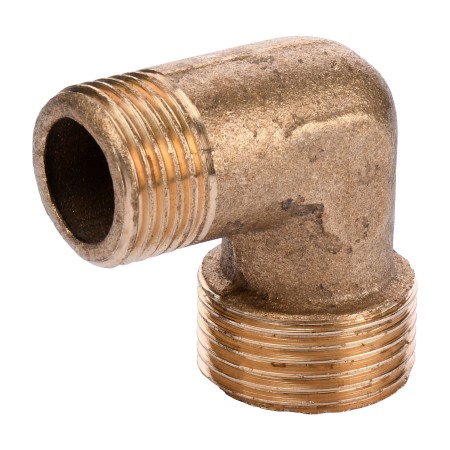 Угольник латунь 3/4″ Наружная х 1/2″ Наружная 1010Б