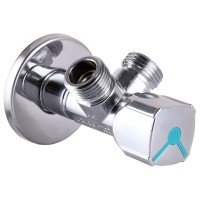 Кран кульовий кутовий подвійний ARCO 1/2"х 1/2"х1/2" A80TWIN (CQ4105)