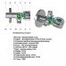 Кран кульовий кутовий подвійний ARCO 1/2"х 1/2"х1/2" A80TWIN (CQ4105)