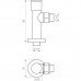 Кран вентильний кутовий з американкою SOLOMON LUX 1/2" CHROM 7777 (2шт.КОМПЛЕКТ) Кран вентильний кутовий з американкою SOLOMON LUX 1/2" CHROM 7777 (2шт.КОМПЛЕКТ)