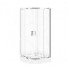 Душевая кабина полукруглая ARTECO 90x90x190 прозрачное стекло Душевая кабина полукруглая ARTECO 90x90x190 прозрачное стекло
