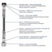 Шланг нержавеющая сталь SOLOMON 3/8"х1/2" ВВ 1.0м. HS30