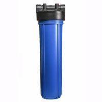 Фильтр-колба пласт.,2 упл. кольца, БЕЗ картриджа 124-20-BB Big Blue 20", 1"