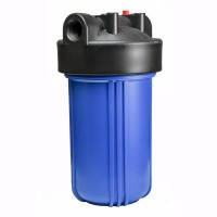 Фільтр-колба пласт.,2 упл. кільця, БЕЗ картриджа 124-10-BB Big Blue 10", 1"