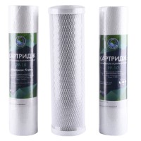 Комплект картриджів для систем очищення Bio+ Systems "Осмос" (PP, СТО, РР)