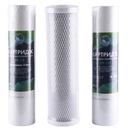 Комплект картриджей для систем очистки Bio+ Systems "Осмос" (PP, СТО, РР) 
