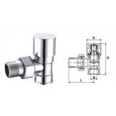 Кран вентильний кутовий з американкою SOLOMON 3/4" CHROM 1844 п/ключ Кран вентильний кутовий з американкою SOLOMON 3/4" CHROM 1844 п/ключ