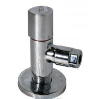 Кран полуоборотный угловой с цангой SOLOMON 1/2"x3/8" 9081