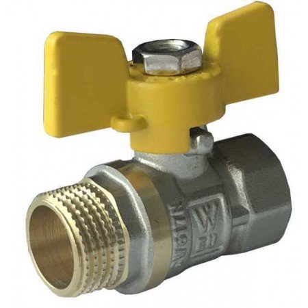 Кран кульовий прямий WATER VALVE 3/4" НВ ЖБ NV Q002 Кран кульовий прямий WATER VALVE 3/4" НВ ЖБ NV Q002