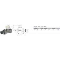 Кран радиаторный прямой ARCO 3/4" 07703